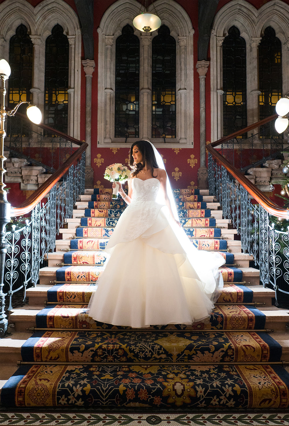 Glamourous Winter London Hotel Wedding