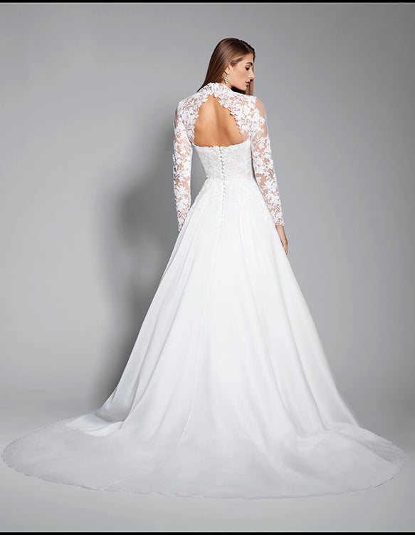Allegro Full Length Sleeve Shrug Designer Wedding Dress from Caroline Castigliano | Caroline Castigliano Allegro Full Length Sleeve Shrug Designer Wedding Dress from Caroline Castigliano | Caroline Castigliano
