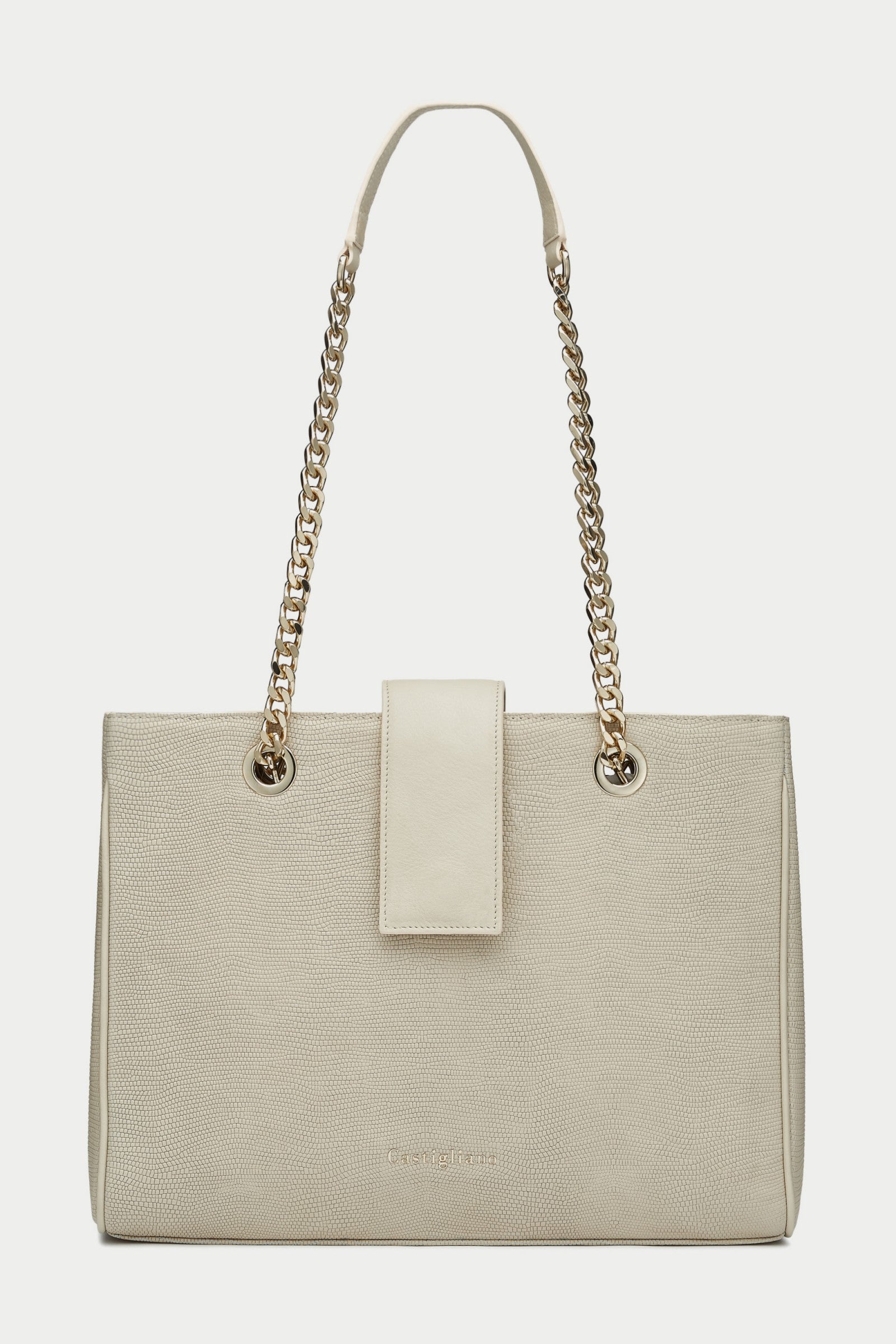 Francine CREMA Leather Handbag