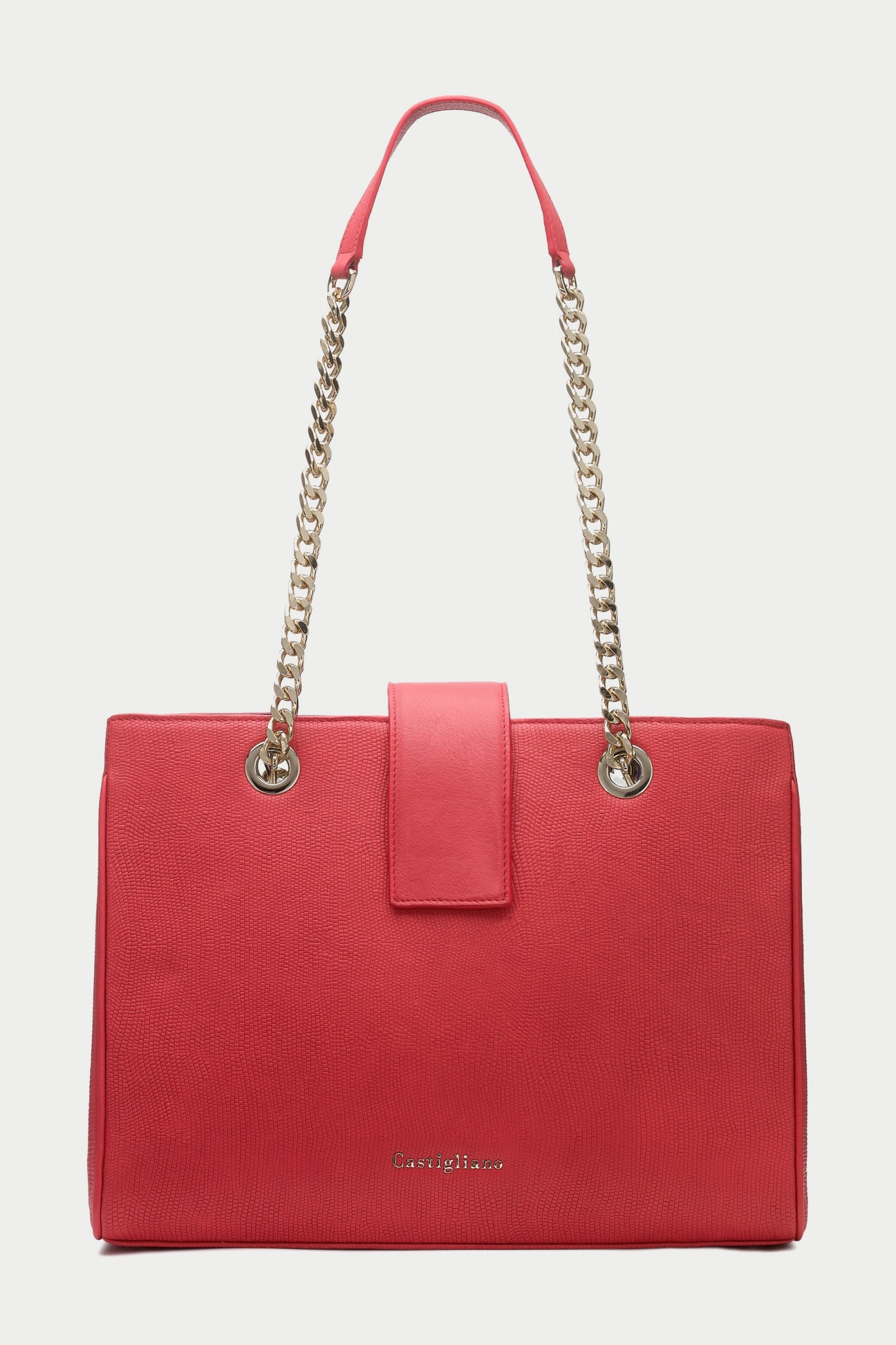 Francine LIPSTICK Red Leather Handbag