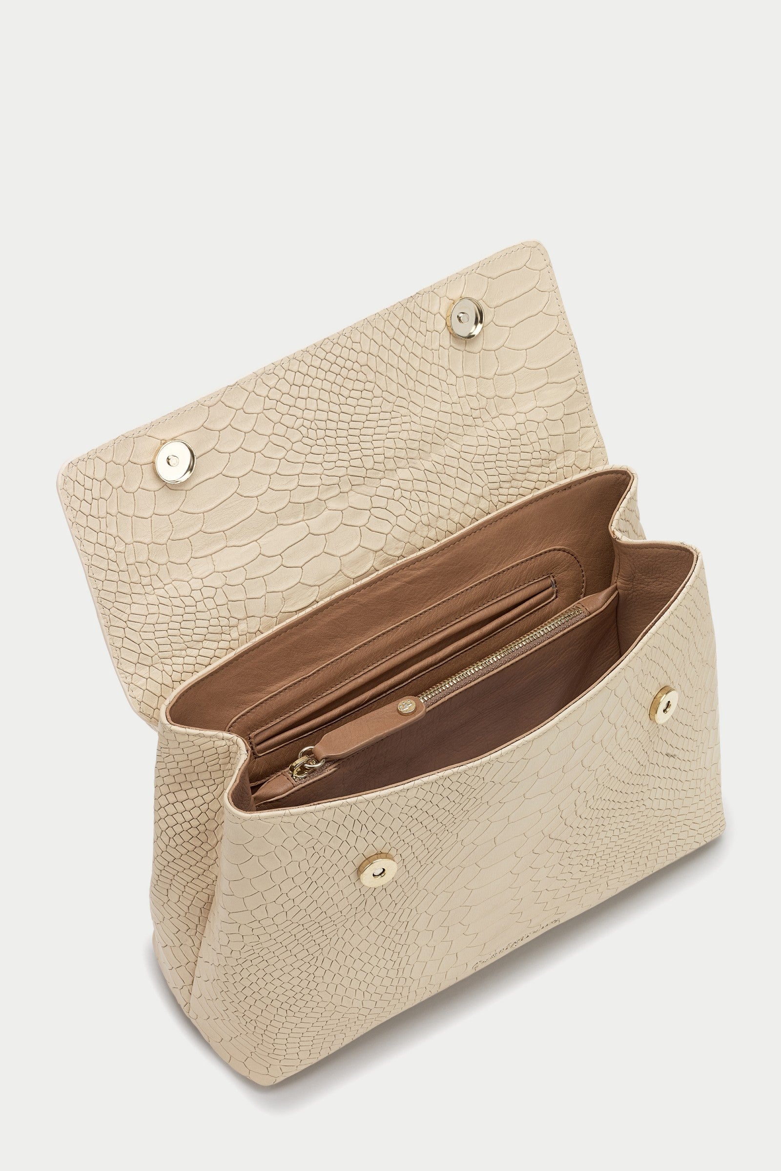 Briella SABBIA Cream Leather Handbag