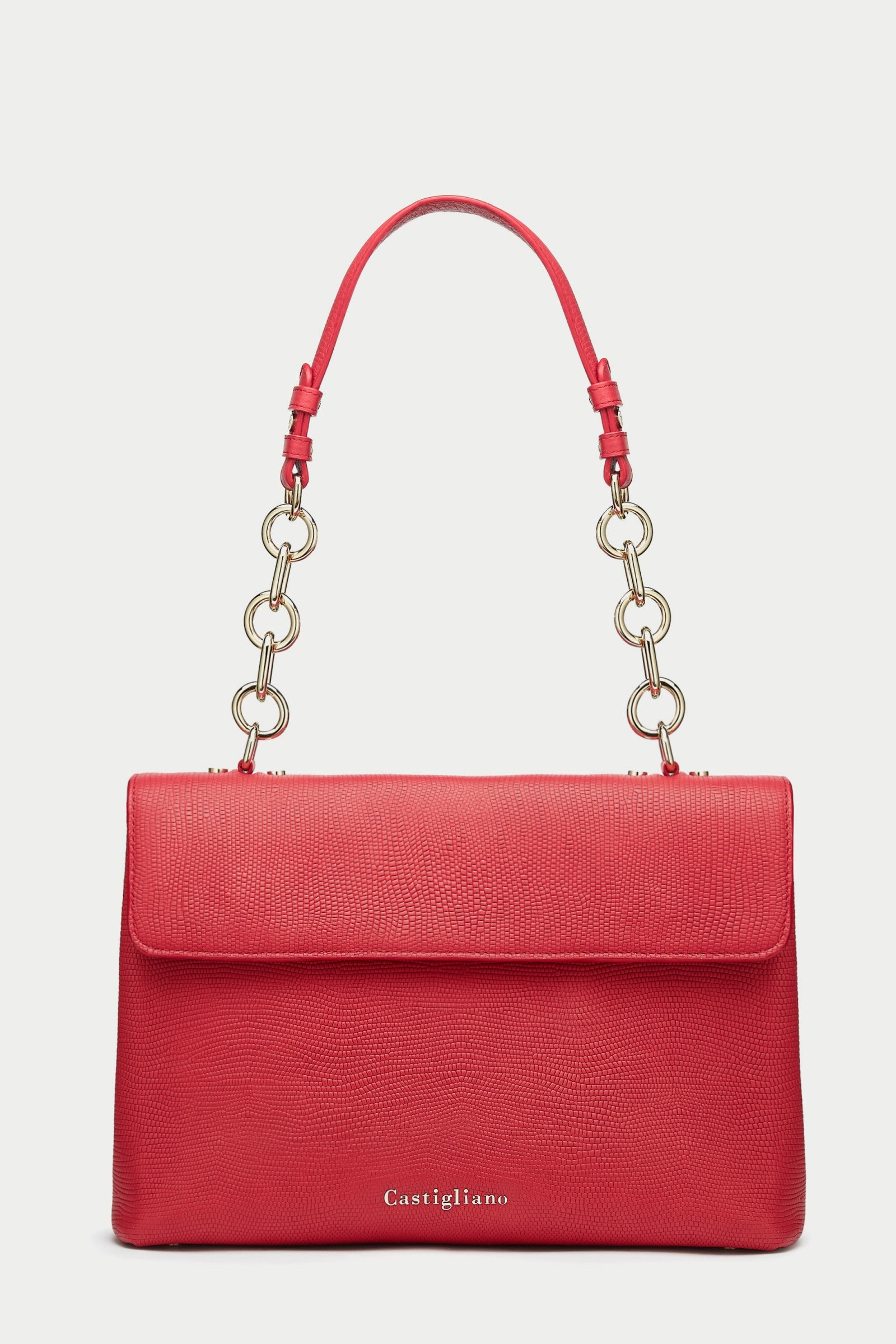 Briella LIPSTICK RED Leather Handbag