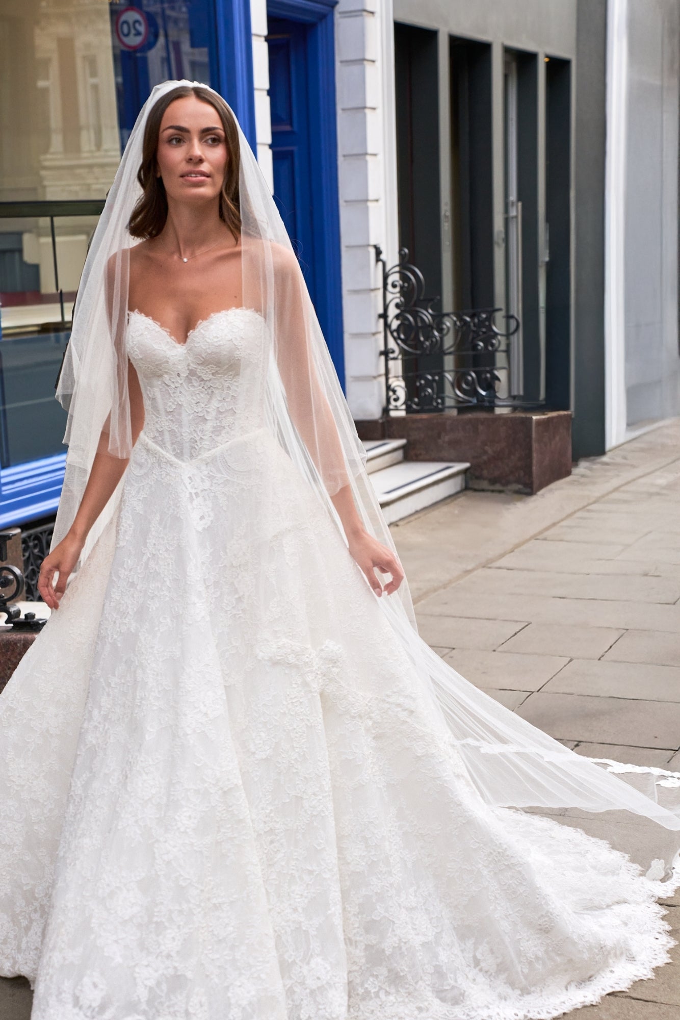 knee length dresses for ladies It's A Love Story - French Lace A-Line Wedding Dress