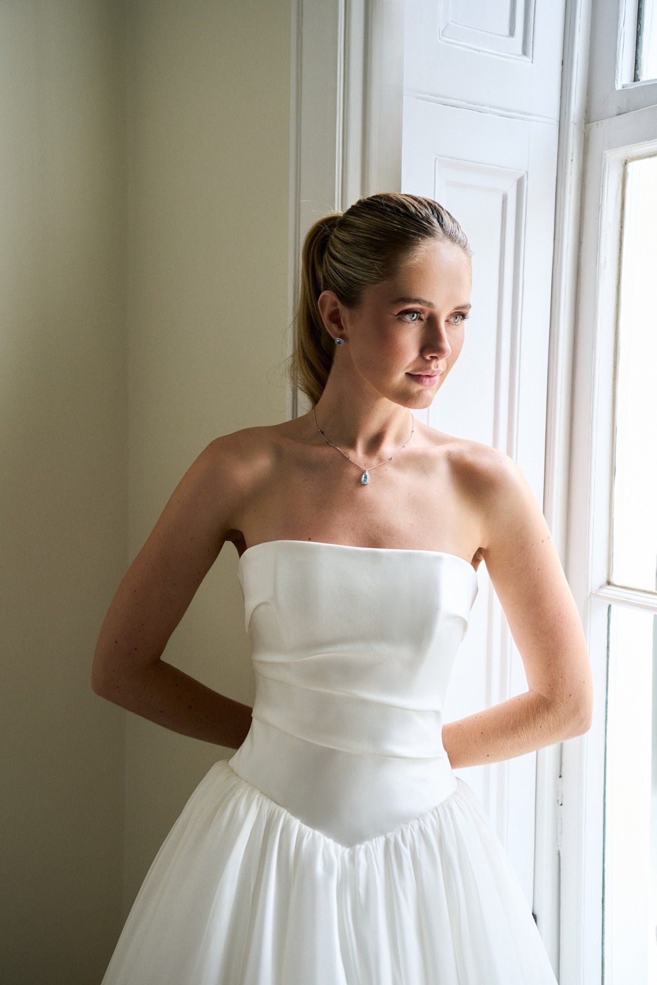 Lavender Dreams: Silk Organza Ballgown Wedding Dress