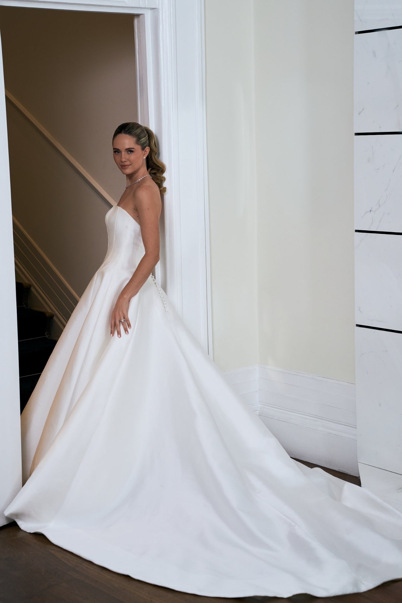 Marigold Muse: Mikado A-Line Wedding Dress | Caroline Castigliano