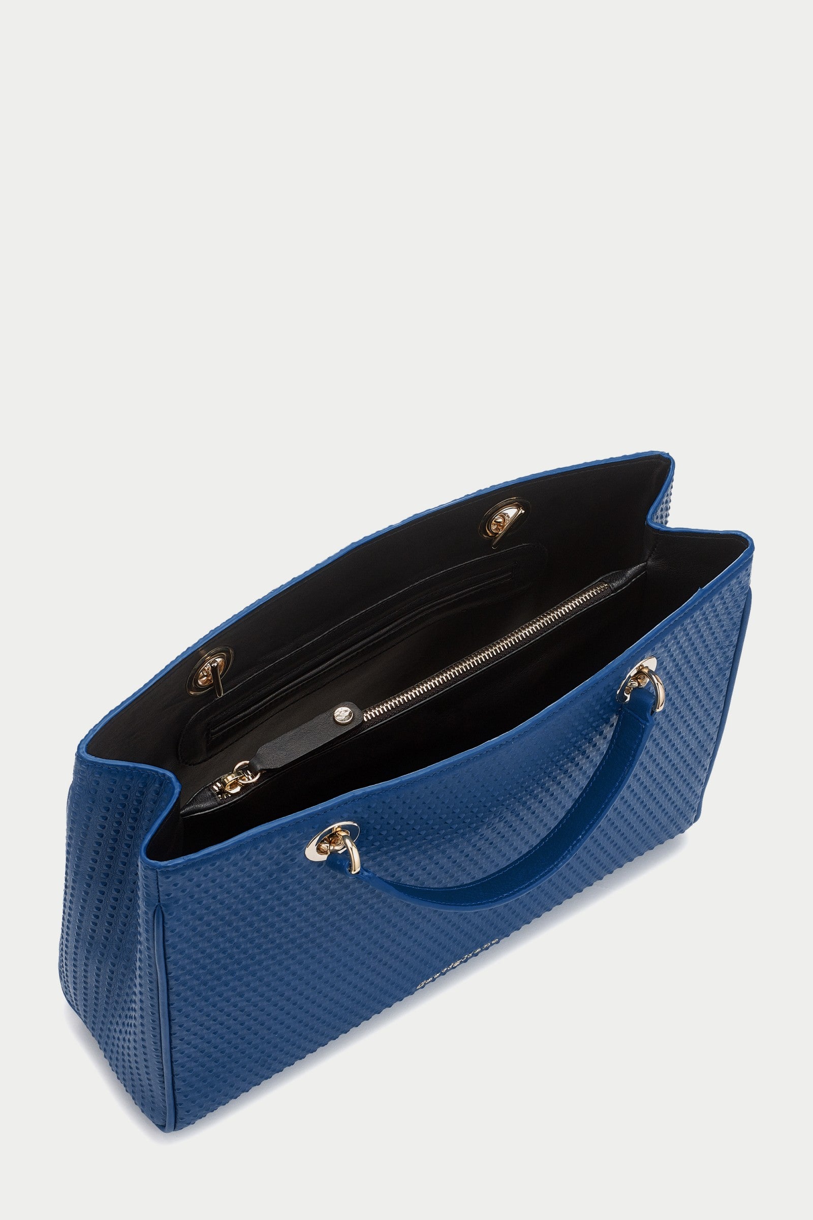 Francine MARE Blue Leather Handbag