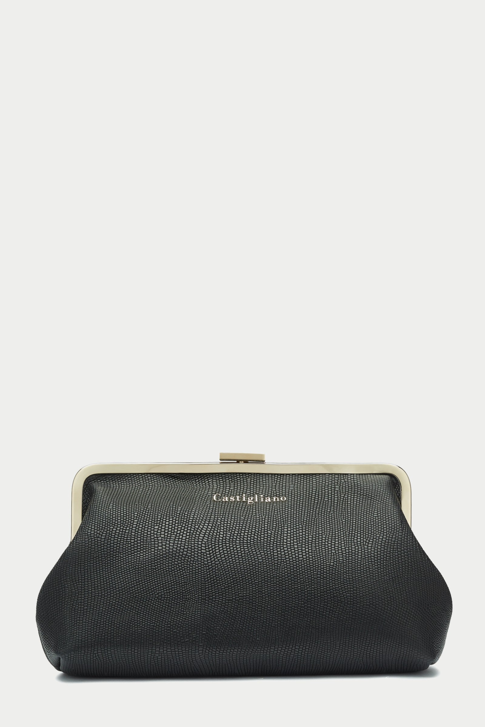 Ivy BLACK Leather Clutch