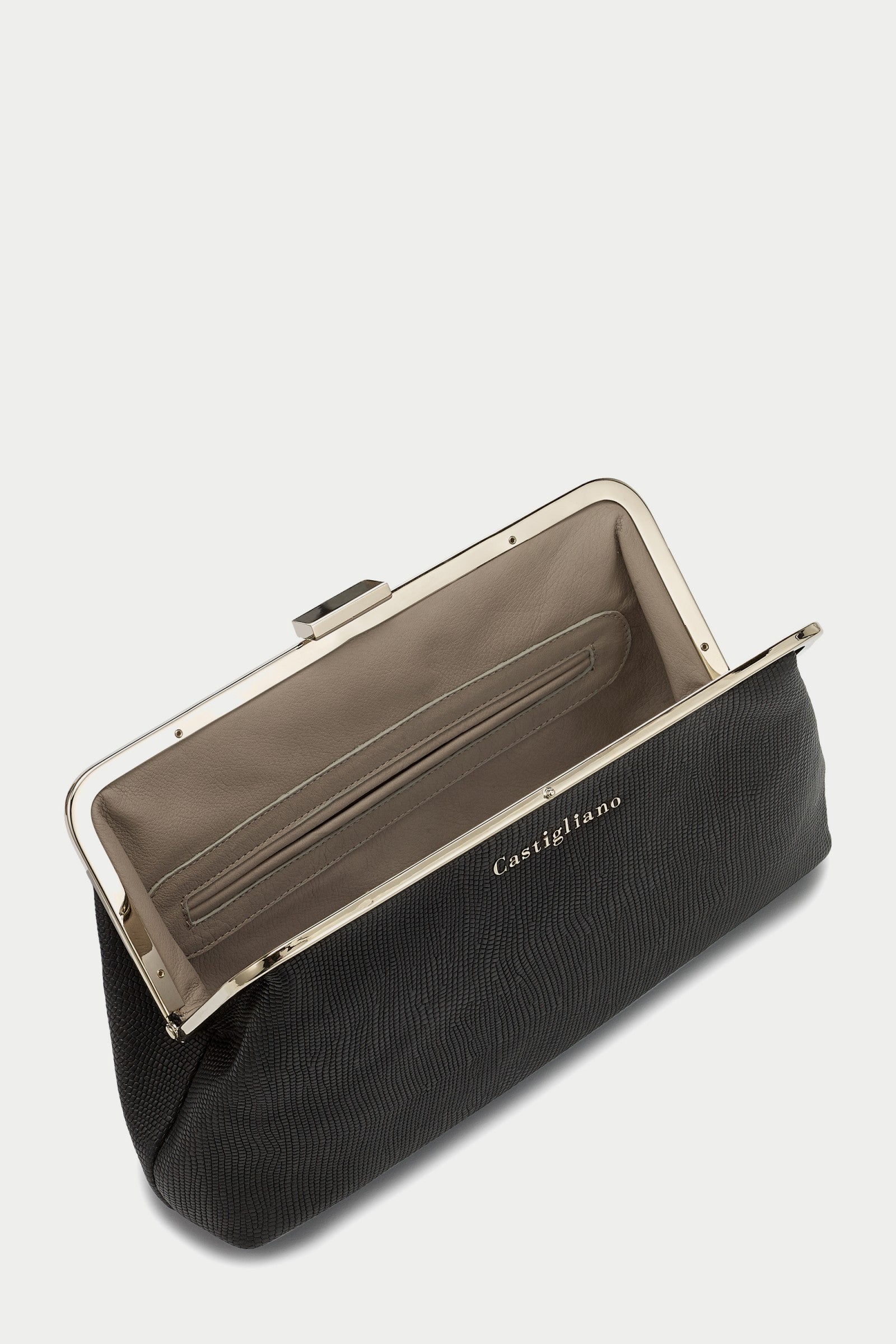 Ivy BLACK Leather Clutch