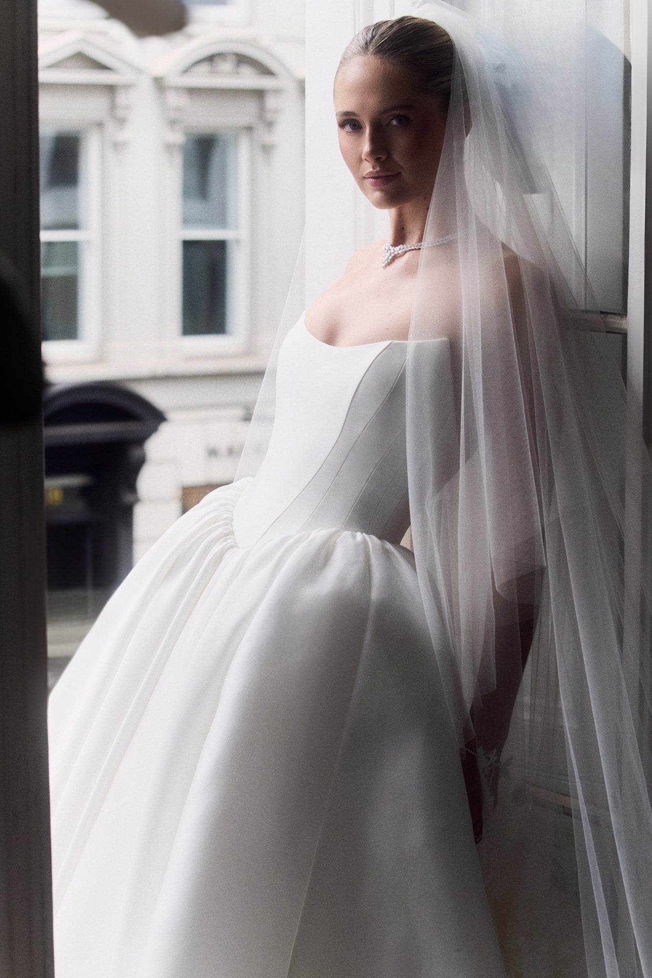 White Peony: Mikado Corset Wedding Dress