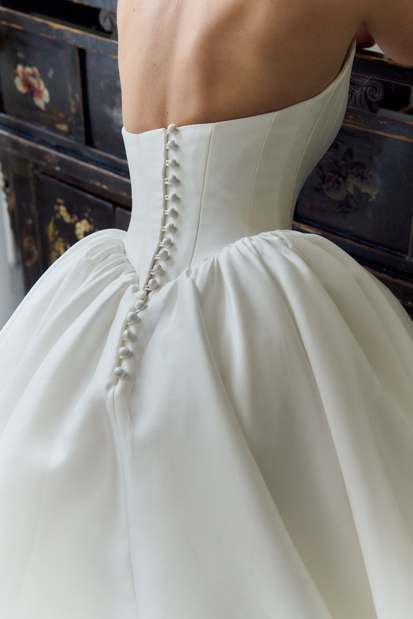 White Peony: Mikado Corset Wedding Dress