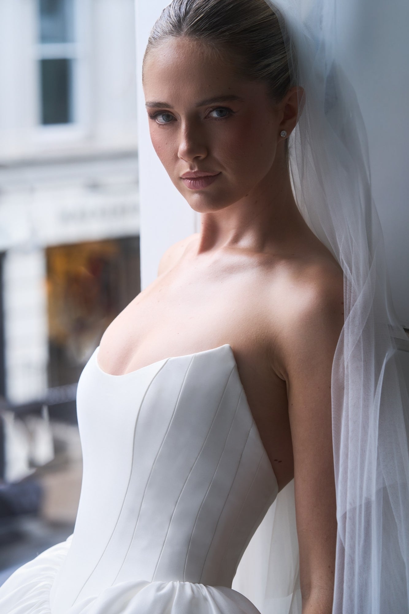 White Peony: Mikado Corset Wedding Dress