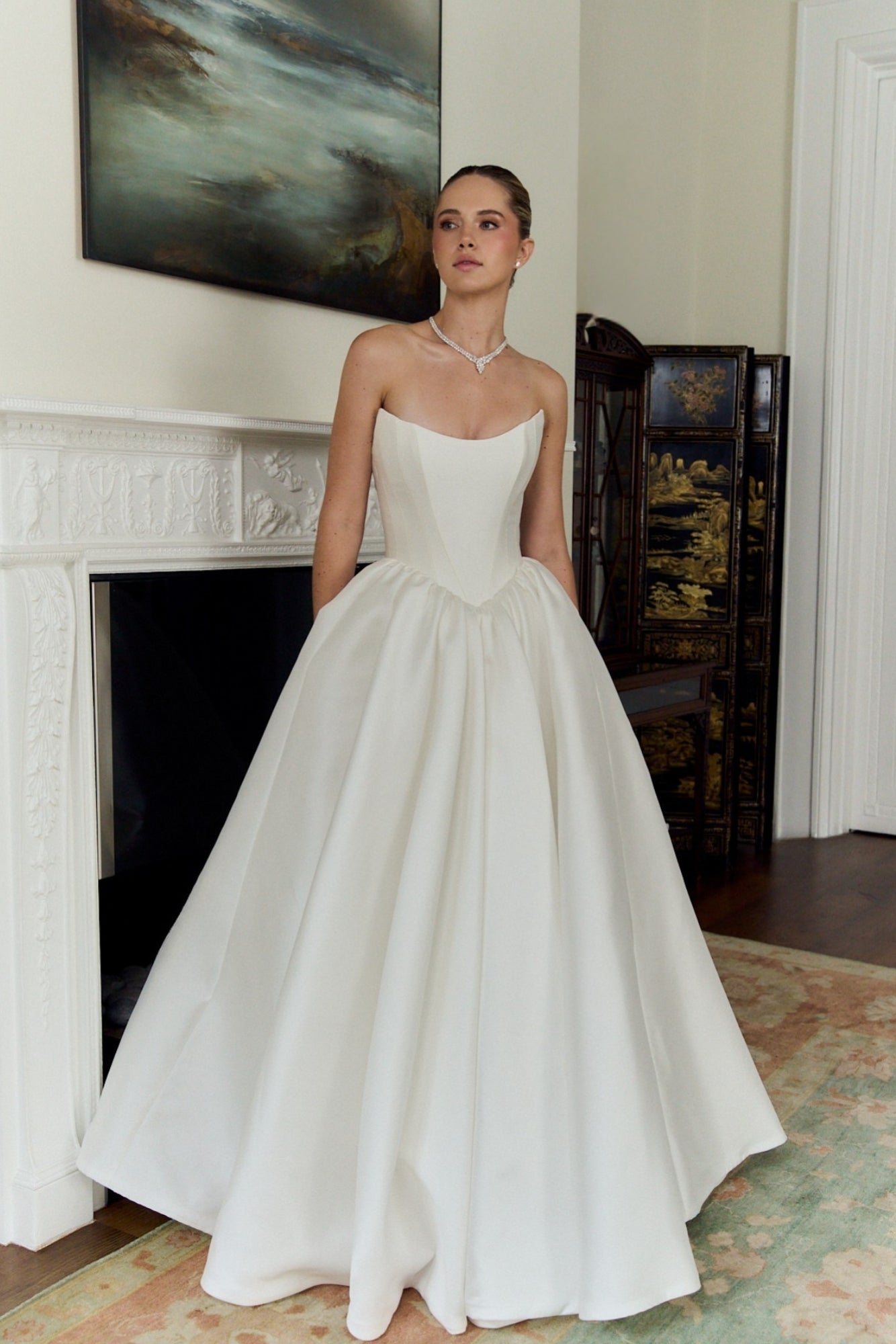 White Peony: Mikado Corset Wedding Dress