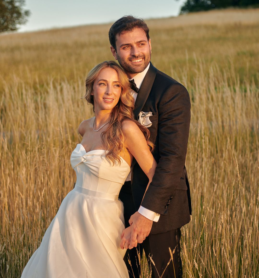 Q&A with REAL BRIDE Lara Maltz  - A wedding set at The Dairy, Waddesdon, a bespoke Caroline Castigliano gown celebrating in effortless harmony with nature, love, and intention.
