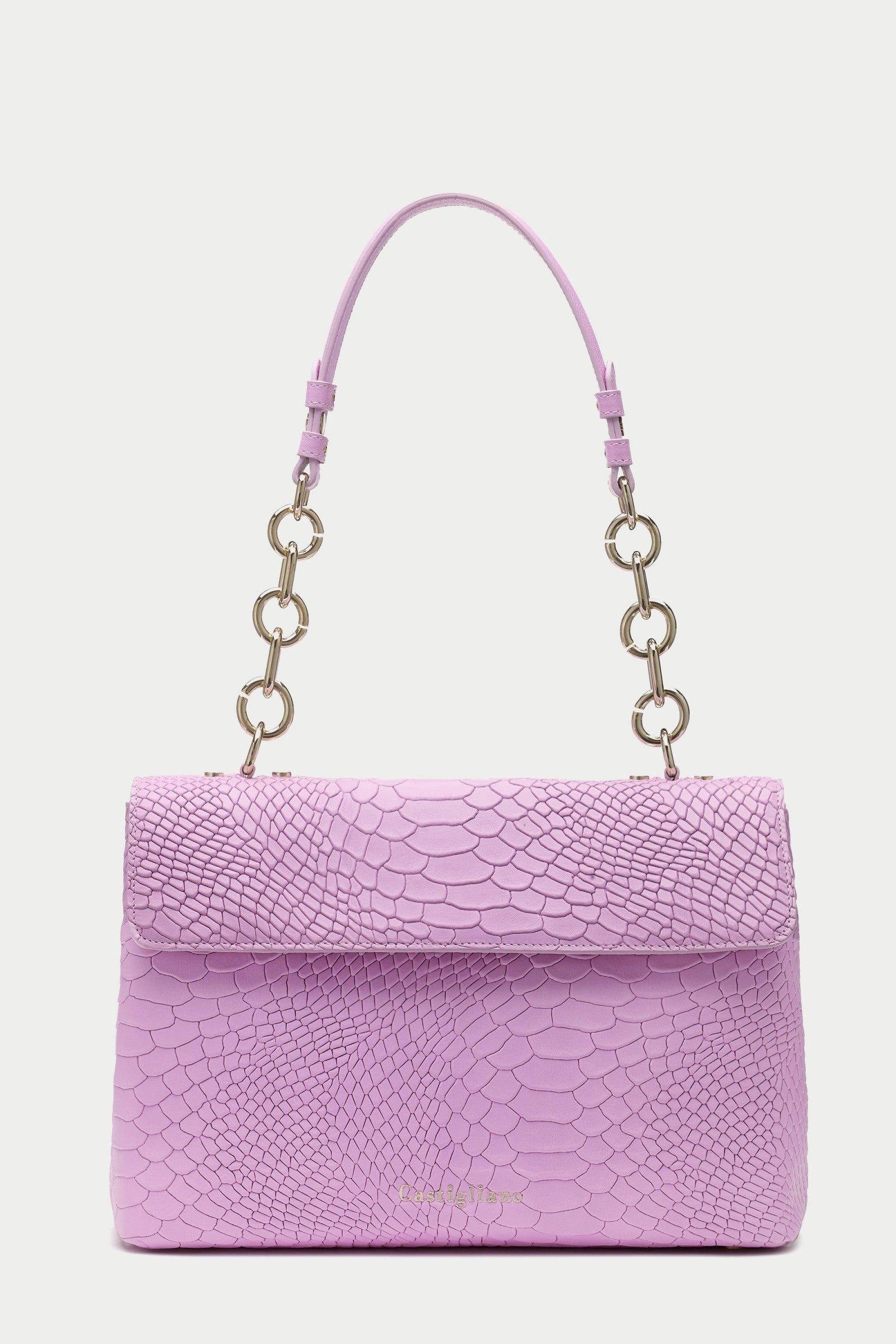 Briella ANACONDA ROSA Pink Leather Handbag