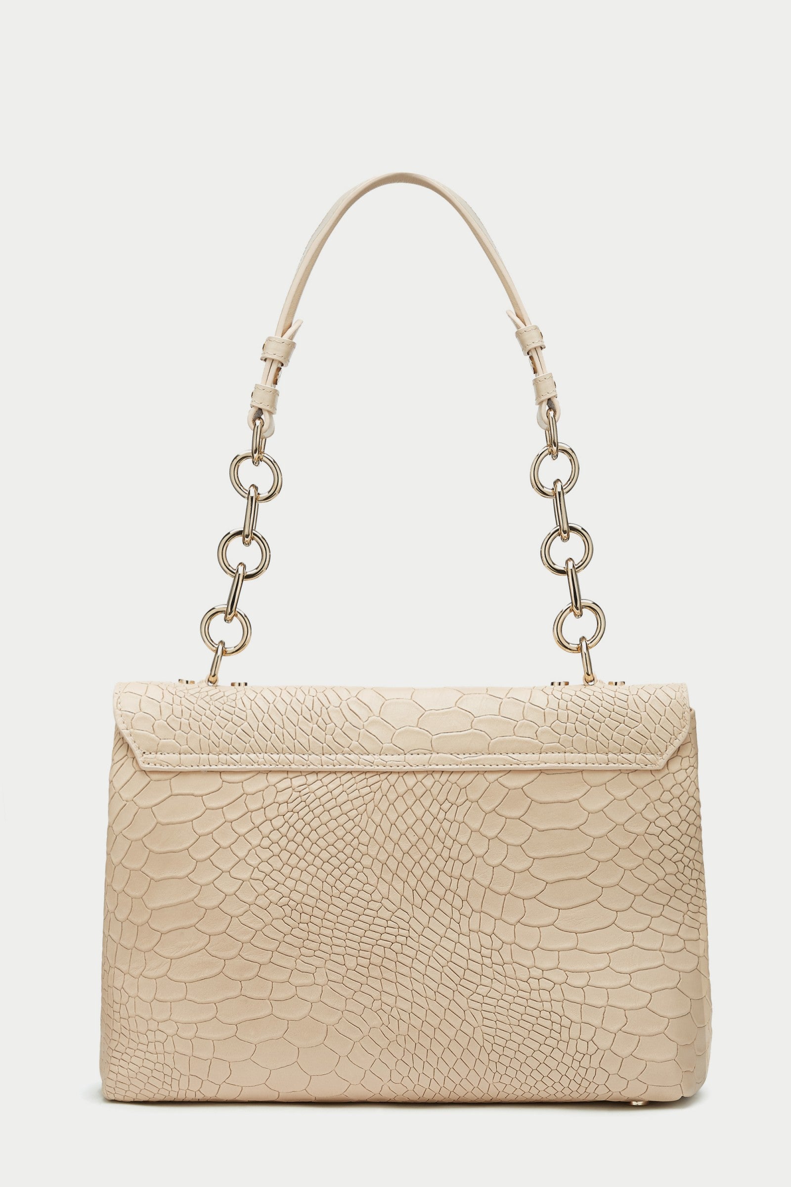 Briella ANACONDA LIPSTICK Red Leather Handbag