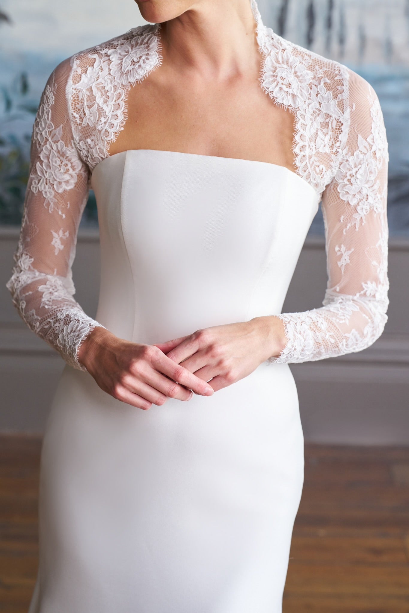 Luna Full-Length Sleeve Lace Shrug