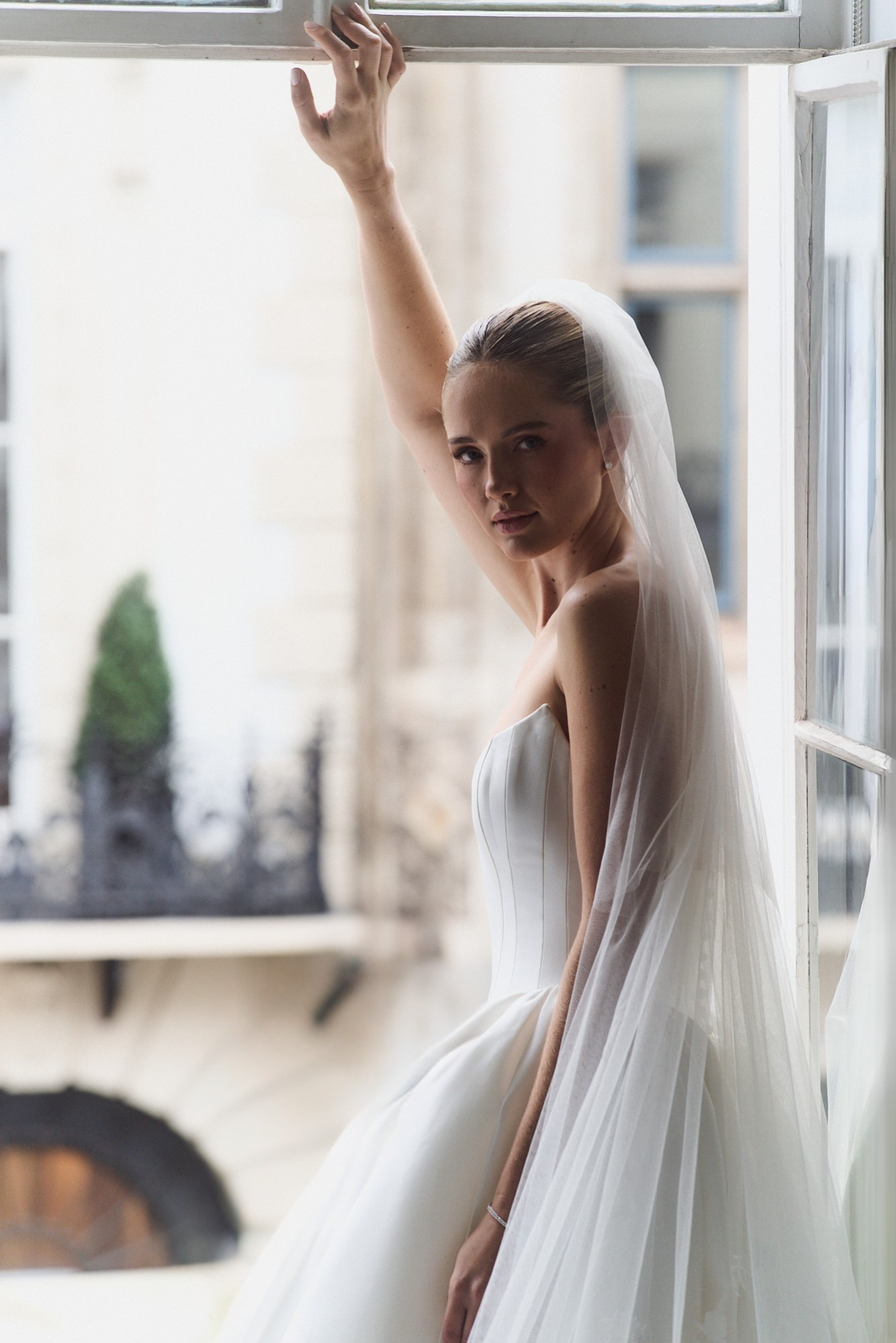 White Peony: Mikado Corset Wedding Dress