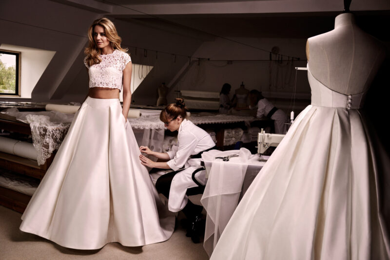 Anya & Agelika designer wedding dress by Caroline Castigliano