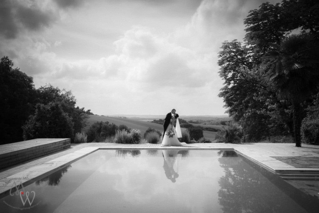 Jessica and Lawrence designer wedding dress by Caroline Castigliano