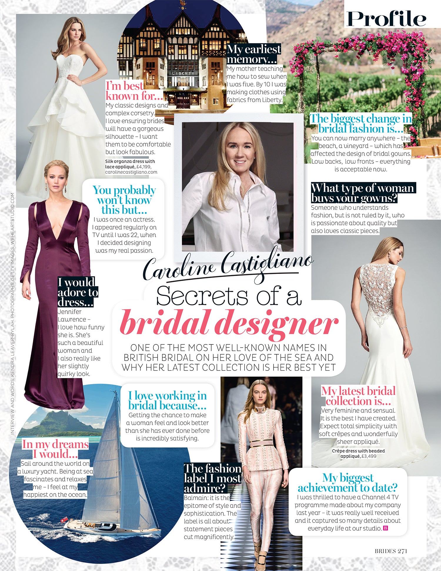 Designer Profile designer wedding dresses by Caroline Castigliano