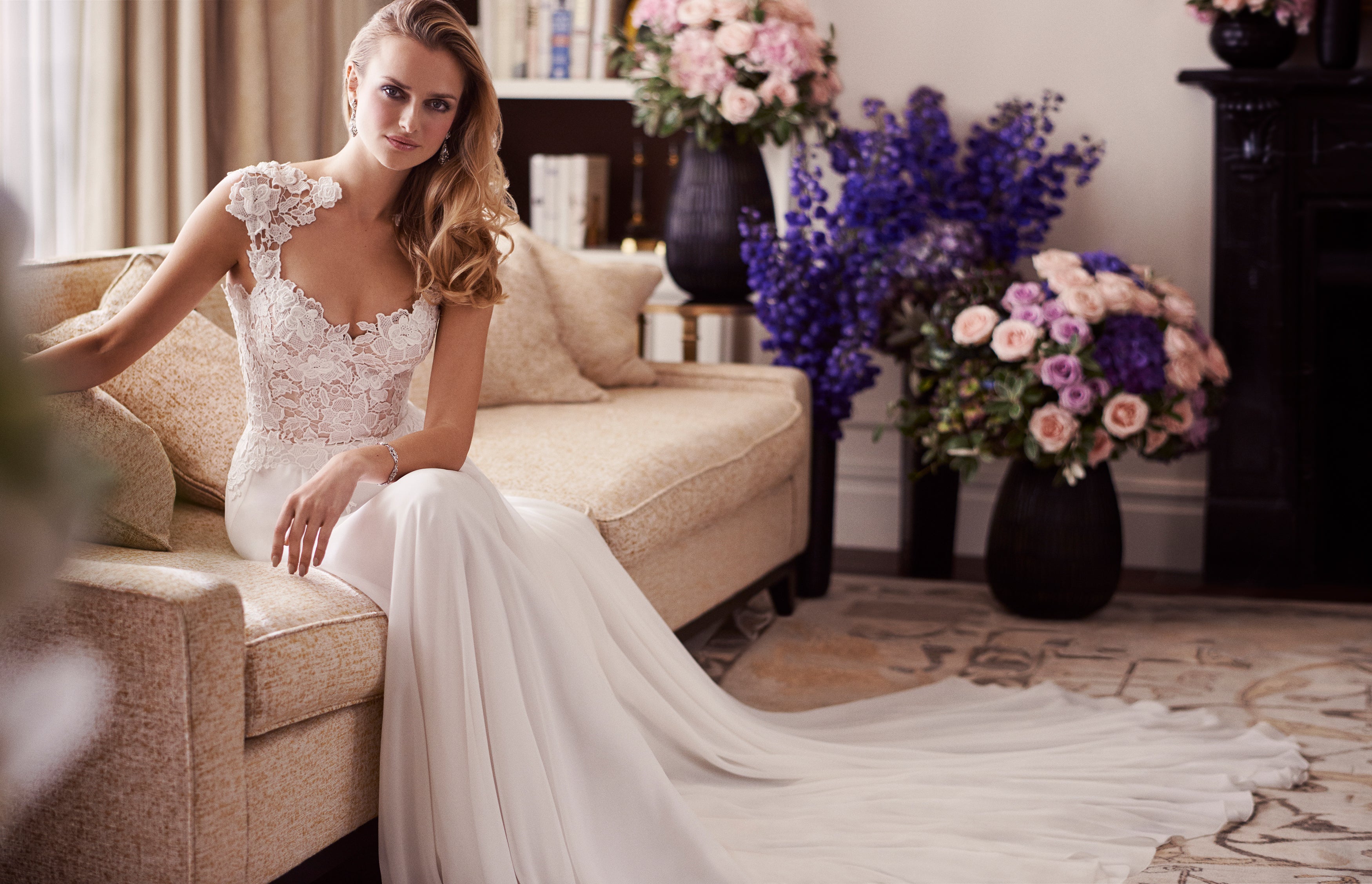 caroline lace bodice dress