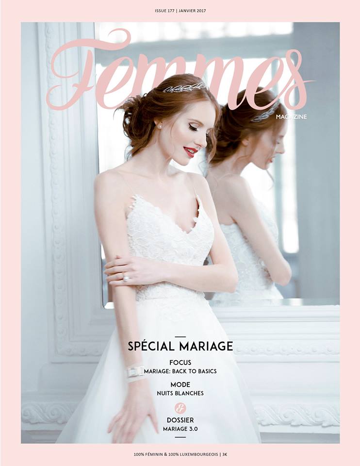 Femmes Cover Tertia designer wedding dress by Caroline Castigliano