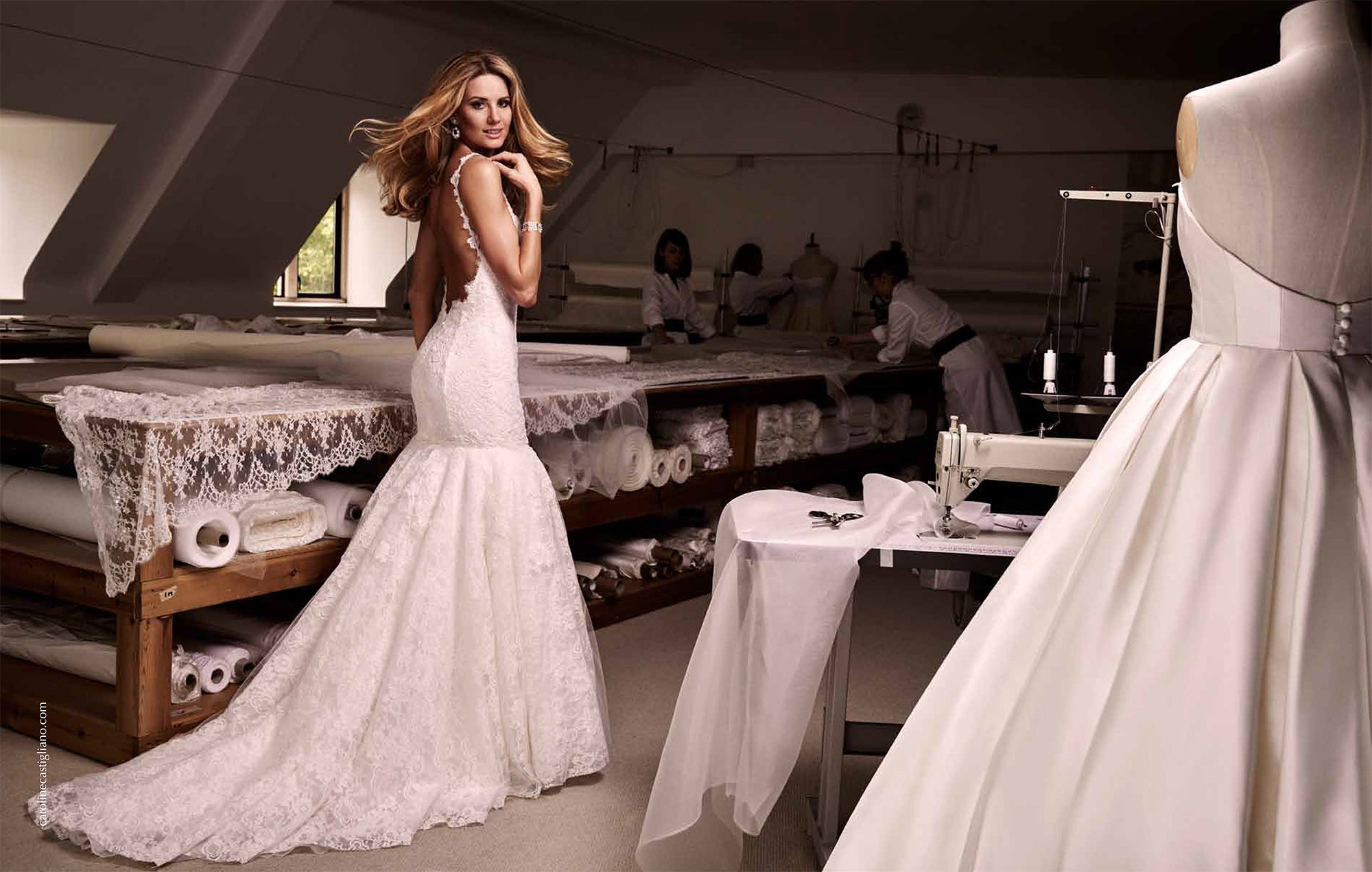 luxury wedding dresses by Caroline Castigliano