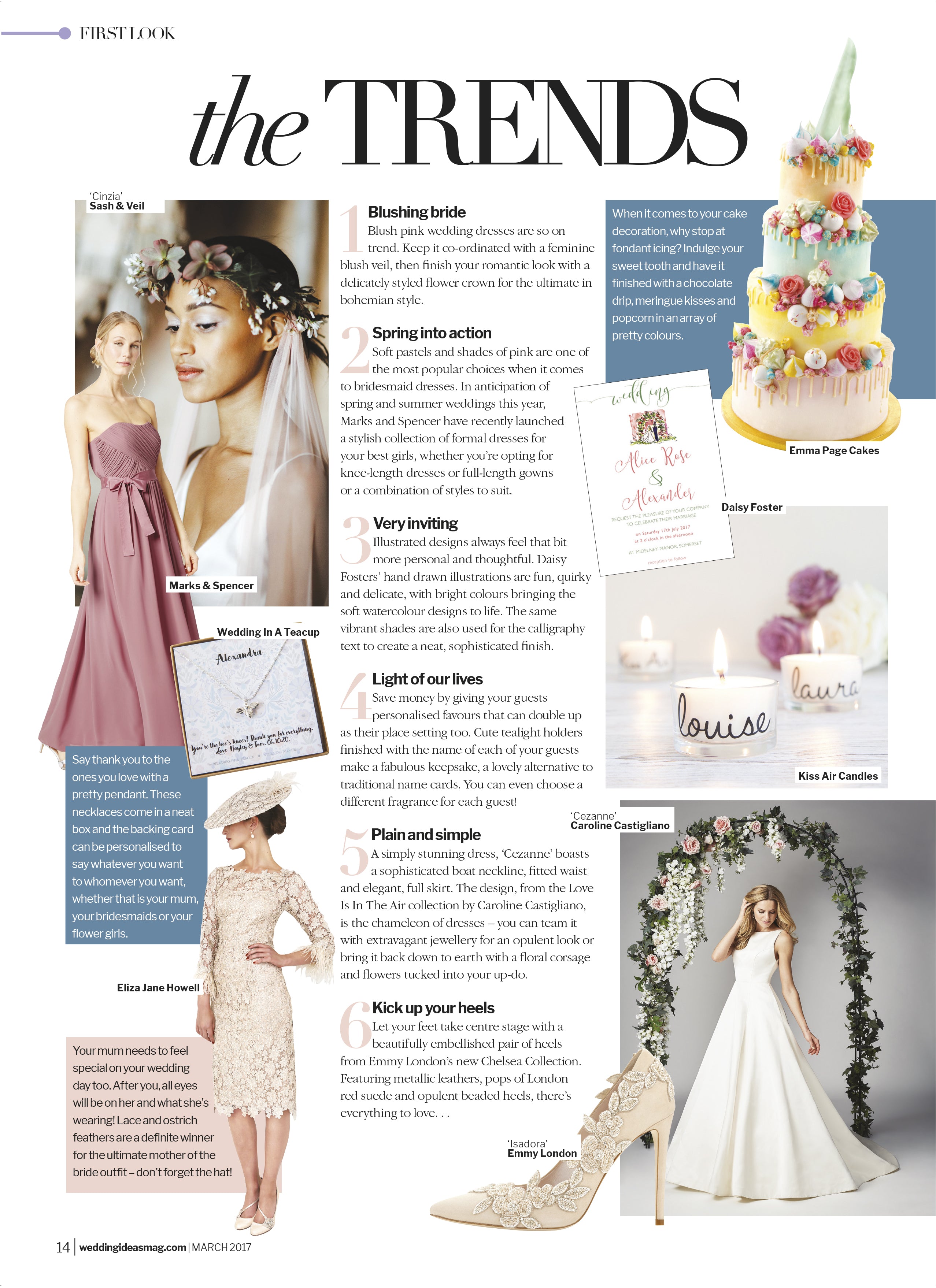 Wedding Ideas Cezanne designer wedding gown by Caroline Castigliano