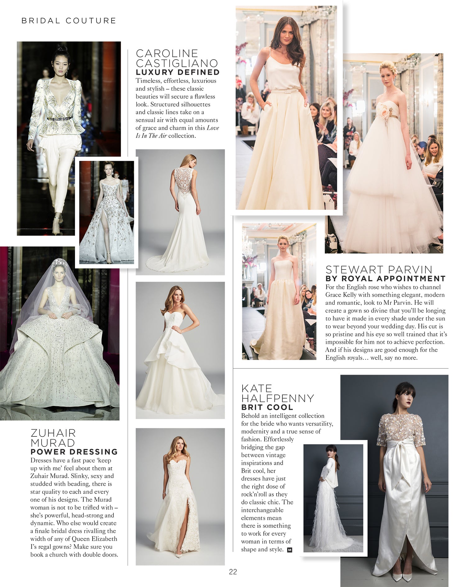 Mine Magazine Caroline Castigliano designer wedding dresses