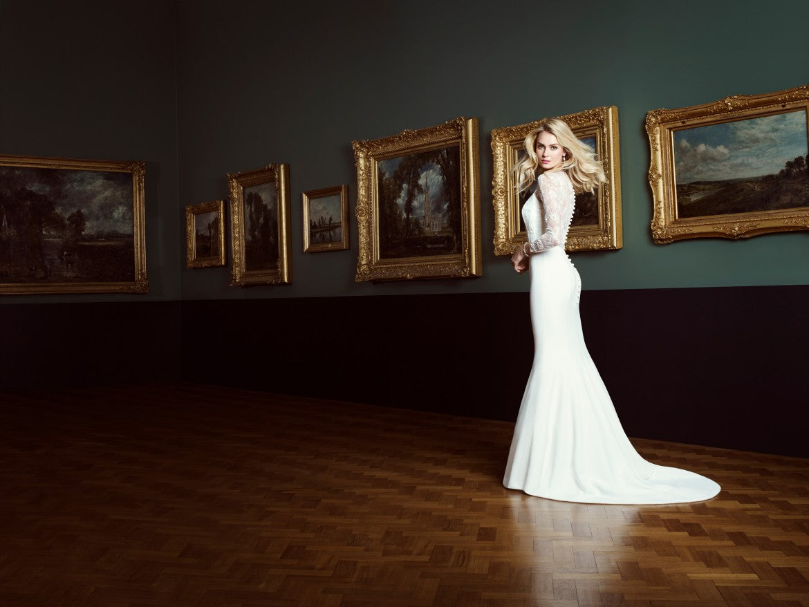 Natalya designer wedding gown by Caroline Castigliano