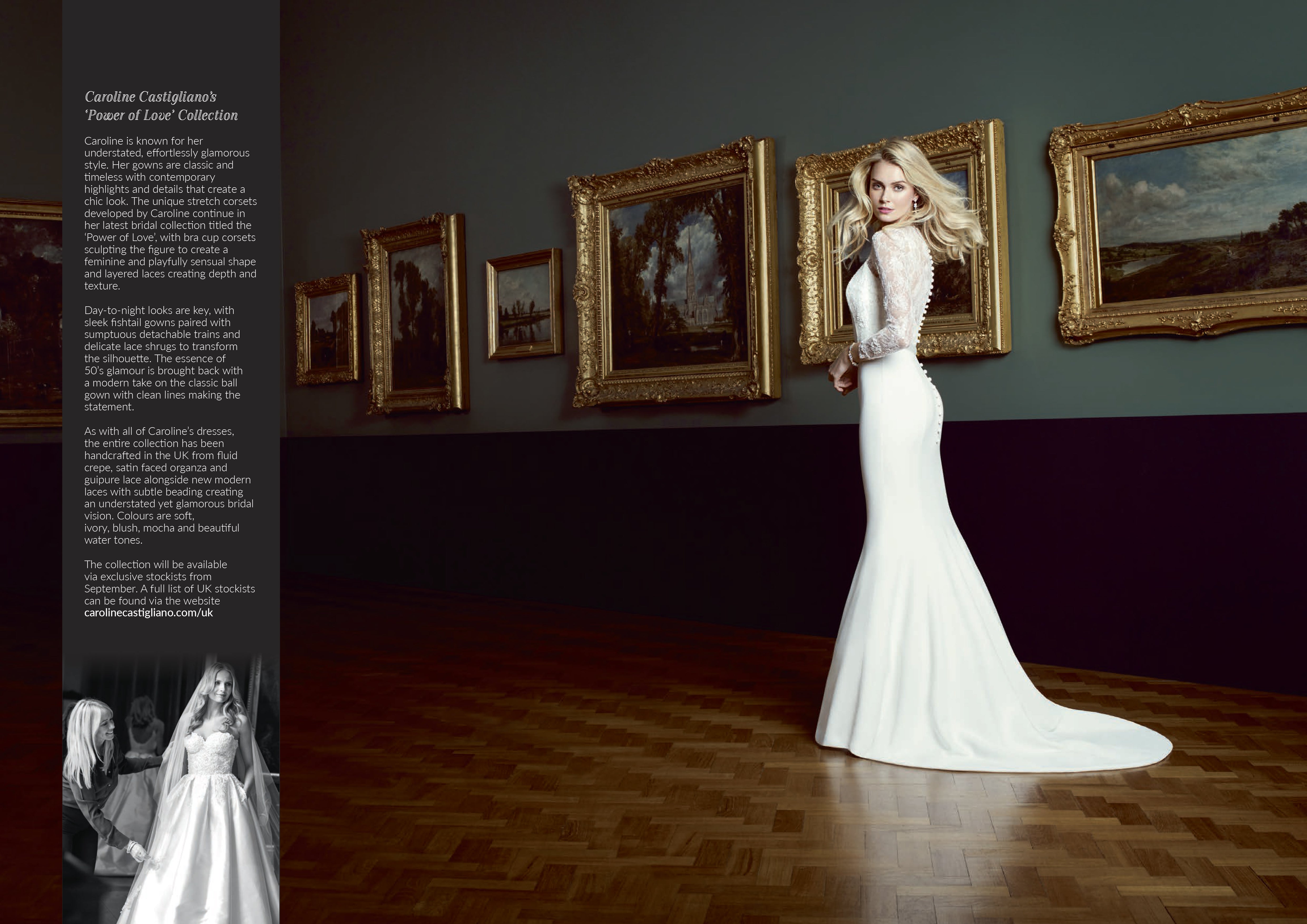 Natalya designer bridal dress by Caroline Castigliano