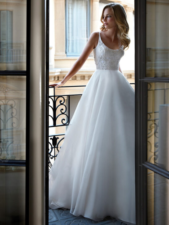 Chrissy luxury wedding dresses by Caroline Castigliano