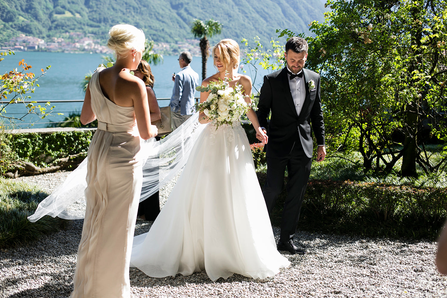 Hannah Lake Como Couture wedding dresses by Caroline Castigliano
