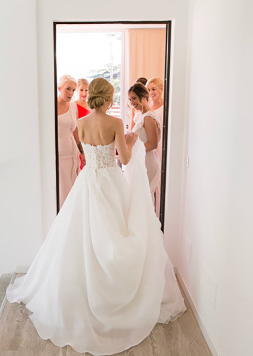 Hannah Lake Como Couture wedding dresses by Caroline Castigliano