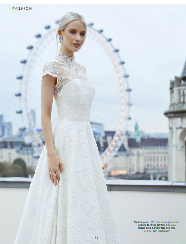 luxury wedding gown by Caroline Castigliano
