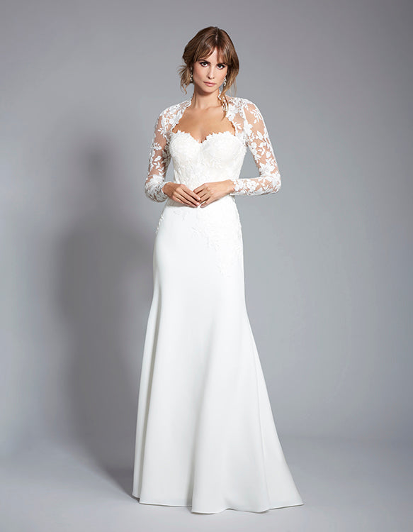 Sonata Full-Length Sleeve Shrug Designer Wedding Dress from Caroline ...